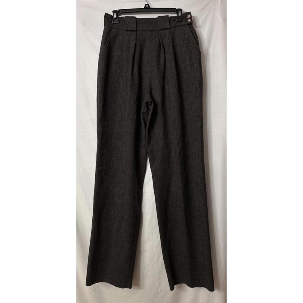 NWOT Vintage Willis & Geiger Womens Pleated Wool Pants Slacks Trousers USA 12
